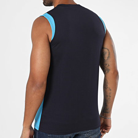 Puma - Débardeur OM Training Jersey 763958 Bleu Marine Noir Bleu Clair