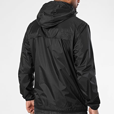 Superdry - Coupe-Vent Capuche Zippé Essential Tri Windbreaker M5012248A Noir