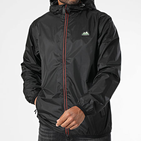 Superdry - Coupe-Vent Capuche Zippé Essential Tri Windbreaker M5012248A Noir