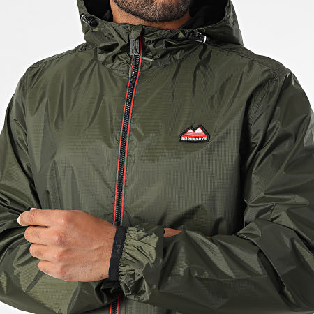 Superdry - Coupe-Vent Capuche Zippé Essential Tri Windbreaker M5012248A Vert Kaki