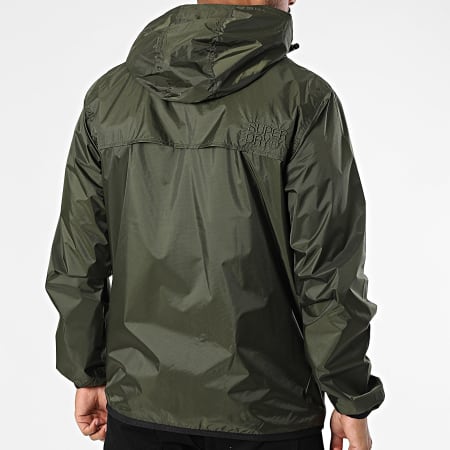 Superdry - Coupe-Vent Capuche Zippé Essential Tri Windbreaker M5012248A Vert Kaki