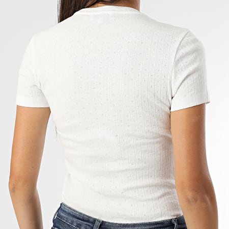 Tommy Jeans - Tee Shirt Femme Logo 0899 Blanc
