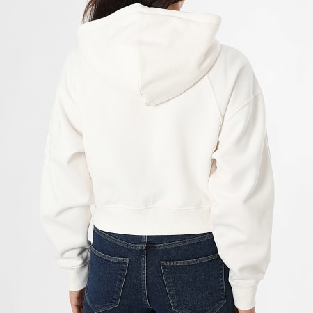 Tommy Jeans - Sudadera con capucha y cremallera Corp Linear 1163 White de mujer