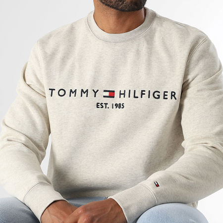 Tommy Hilfiger - Sweat Crewneck Tommy Logo 1596 Beige Chiné