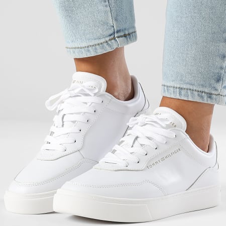 Tommy Hilfiger - Baskets Femme Casual Cupsole Sneaker 8689 White
