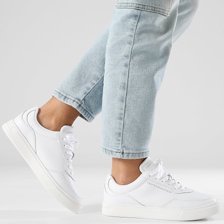 Tommy Hilfiger - Baskets Femme Casual Cupsole Sneaker 8689 White