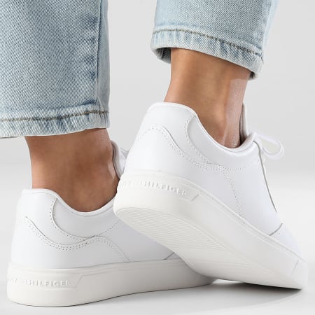 Tommy Hilfiger - Baskets Femme Casual Cupsole Sneaker 8689 White