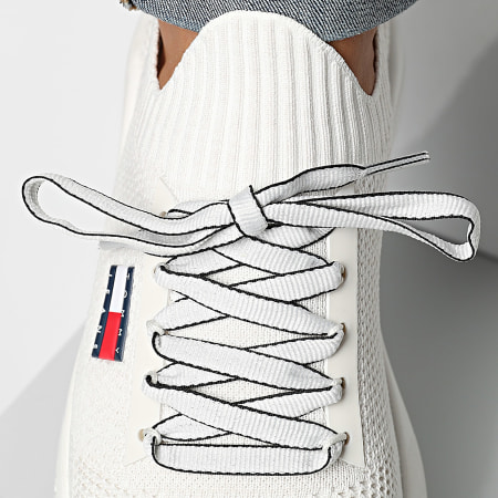 Tommy Jeans - Baskets Runner Knitted 1580 Ecru