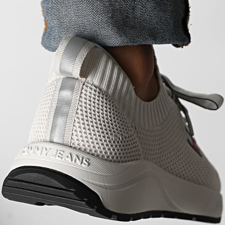 Tommy Jeans - Baskets Runner Knitted 1580 Ecru