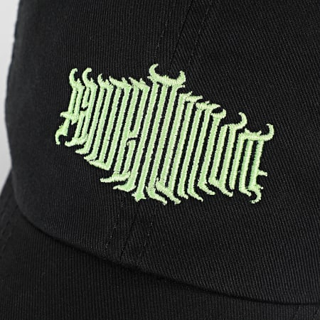 Vald - Casquette Pandemonium Noir Vert Clair