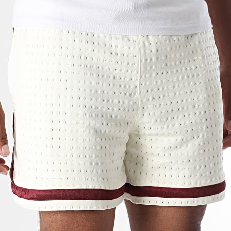 Adidas Originals - Short Jogging Warp Knit JN1173 Beige Clair Bordeaux