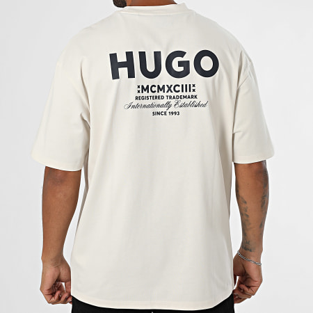 Hugo Blue - Tee Shirt Oversize Nalono 50509776 Beige Clair