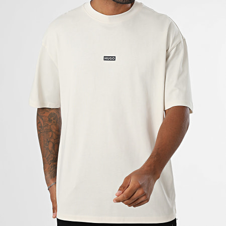 Hugo Blue - Tee Shirt Oversize Nalono 50509776 Beige Clair