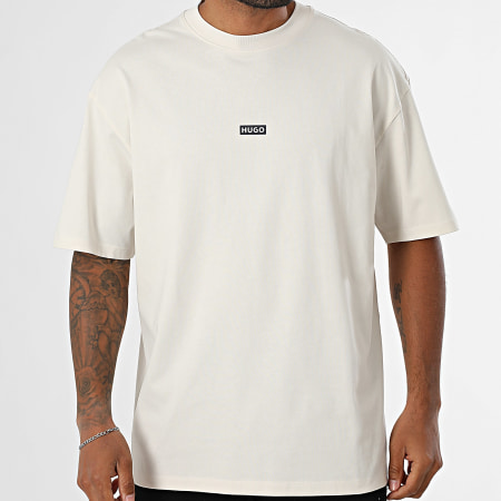 Hugo Blue - Tee Shirt Oversize Nalono 50509776 Beige Clair