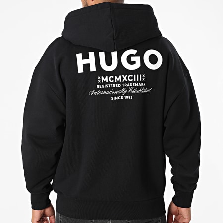 Hugo Blue - Sweat Zippé Capuche Oversize Nardimez 50520017 Noir