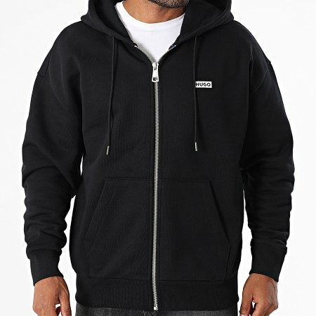 Hugo Blue - Sweat Zippé Capuche Oversize Nardimez 50520017 Noir
