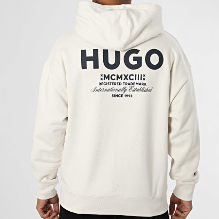 Hugo Blue - Sweat Capuche Nazardo 50510724 Beige Clair