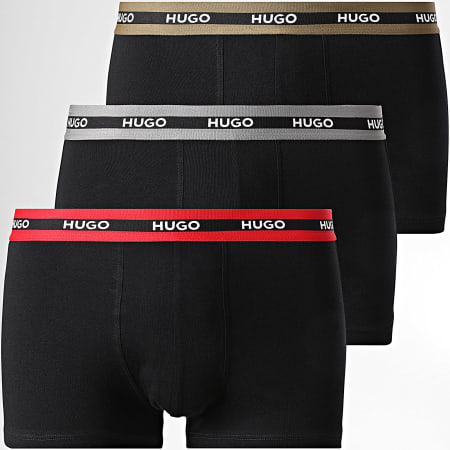 HUGO Juego de calzoncillos bóxer 50492375 Negro Ryses