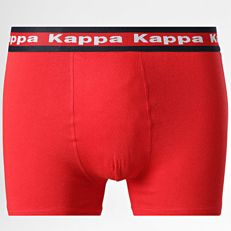 Kappa - Juego de 3 Boxers 92892030 Rojo Gris Carbón Negro