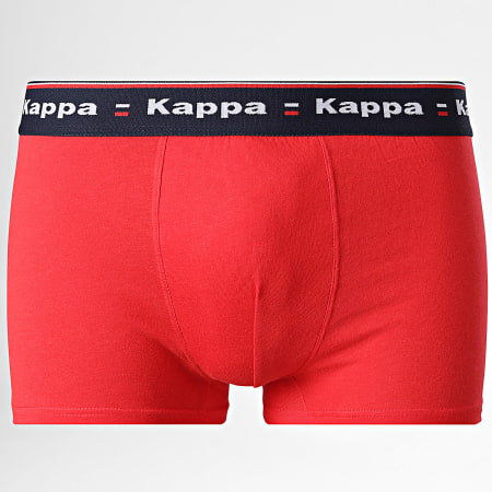 Kappa - Juego de 3 calzoncillos bóxer 92890614 Azul marino Rojo