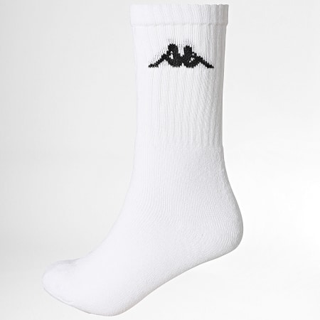 Kappa - Lote de 3 pares de calcetines 93300104 Blanco Gris Negro