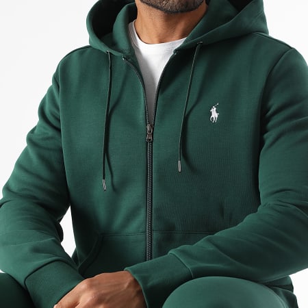 Polo Ralph Lauren Sweat Zippé Capuche Original Player Vert