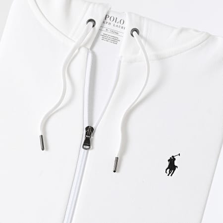 Polo Ralph Lauren - Sweat Zippé Capuche Original Player Blanc