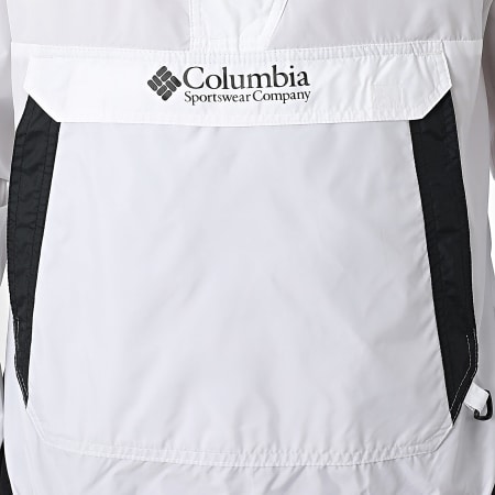 Columbia - Coupe-Vent Capuche Challenger II Windbreaker 2091001 Blanc Noir