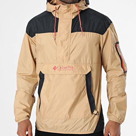 Columbia - Coupe-Vent Capuche Challenger II Windbreaker 2091001 Beige Noir