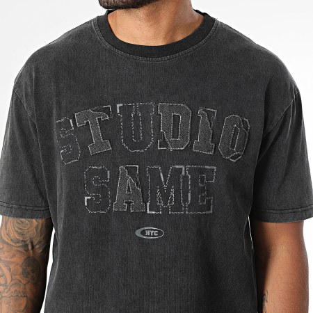 MTX - Tee Shirt Oversize 716 Noir Chiné