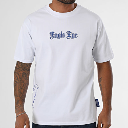 MTX - Tee Shirt Oversize 619 Blanc Bleu Roi Noir