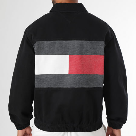Tommy Jeans - Veste En Jean Zippée Essential Flag 1930 Noir