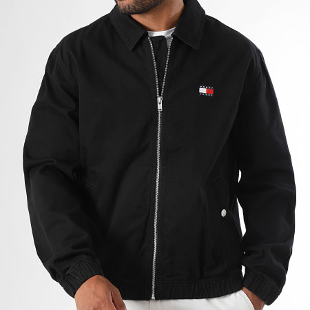 Tommy Jeans Essential Flag 1930 Zip Jean Jacket Black Ryses