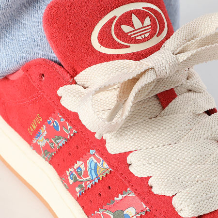 Adidas Originals - Baskets Femme Campus 00s W JS1330 Semi Lucid Red Crew White Gold Metallic