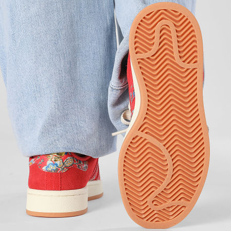 Adidas Originals - Baskets Femme Campus 00s W JS1330 Semi Lucid Red Crew White Gold Metallic