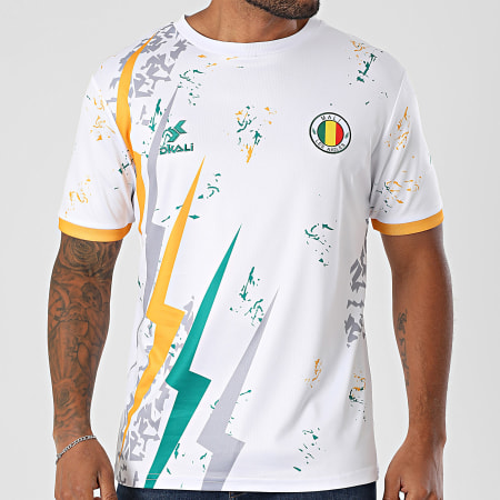 DKALI Camiseta de fútbol Mali Blanca Verde Amarilla Ryses