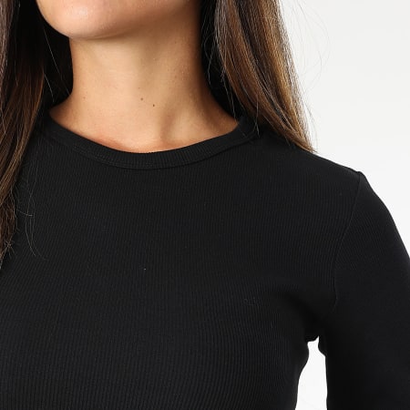 Jack And Jones - Tee Shirt Manches Longues Femme Freya Noir