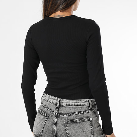 Jack And Jones - Tee Shirt Manches Longues Femme Freya Noir