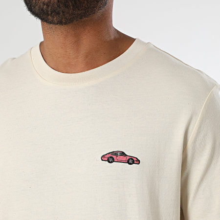 Luxury Lovers - Tee Shirt Oversize Large Embroidery Autobahn Beige
