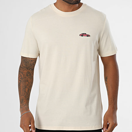 Luxury Lovers - Tee Shirt Oversize Large Embroidery Autobahn Beige