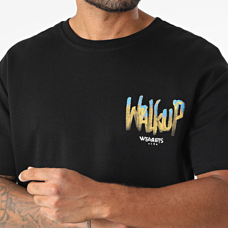 MTX - Tee Shirt Oversize 672 Noir Jaune Moutarde Bleu