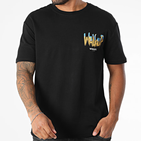 MTX - Tee Shirt Oversize 672 Noir Jaune Moutarde Bleu