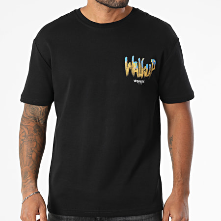 MTX - Tee Shirt Oversize 672 Noir Jaune Moutarde Bleu