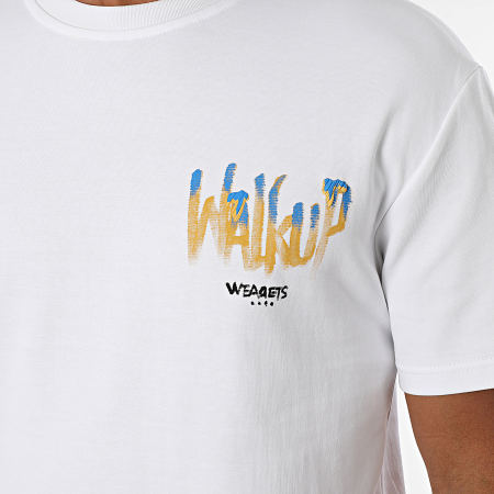 MTX - Tee Shirt Oversize 672 Blanc Camel Bleu Rose