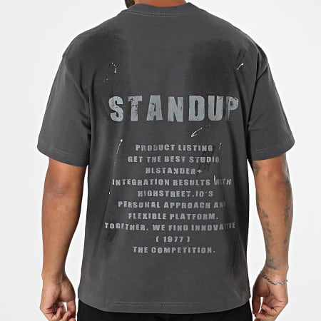 Classic Series - Tee Shirt Oversize 004 Gris Anthracite