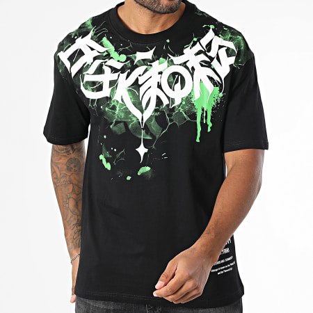 MTX - Tee Shirt Oversize 139 Noir Blanc Vert