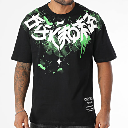 MTX - Tee Shirt Oversize 139 Noir Blanc Vert