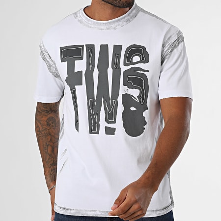 MTX - Tee Shirt Oversize 708 Blanc Gris