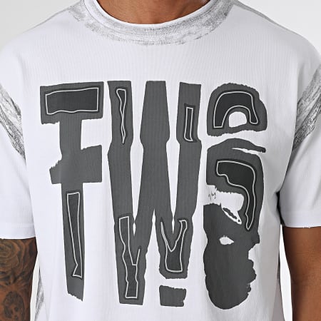 MTX - Tee Shirt Oversize 708 Blanc Gris