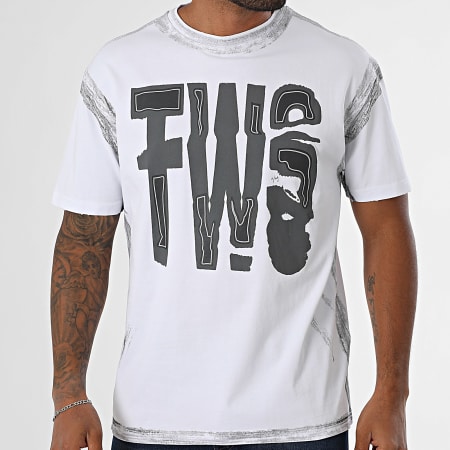 MTX - Tee Shirt Oversize 708 Blanc Gris